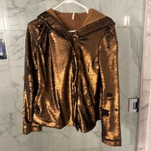 Free people Sequin hoodie